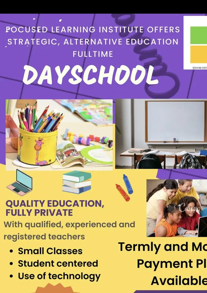 Focused Learning Institute Day School flyer